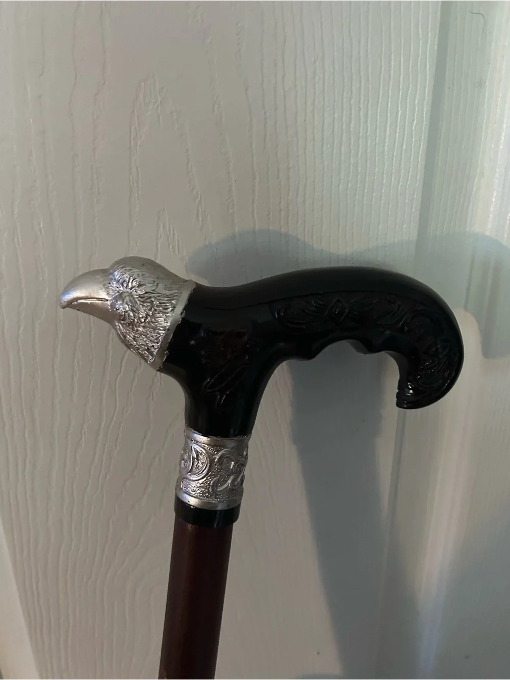 Eagle wood cane